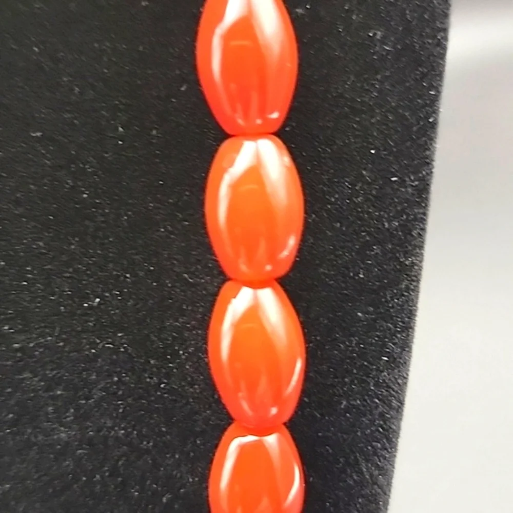 242.00 Cts Red Onyx Oblong Beaded Natural Gemstone 20